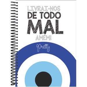 Caderno Baag Espiral Universitário Capa Dura Pretty 10 Matérias 160 Folhas - Sortido