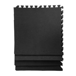 Kit Tatame Acte Sports T292-PTO em EVA 4 Peças de 50cm - Preto
