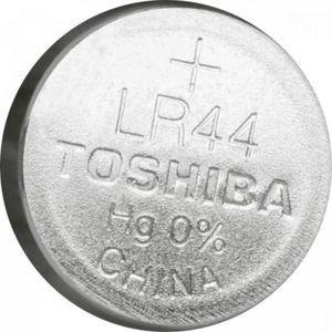 Pilha Botão Alcalina 1,5v LR44 Toshiba