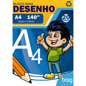 Bloco para Desenho Baag A4 - 20 Folhas