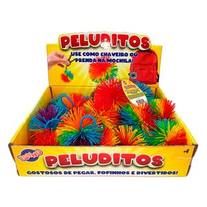Bola com Fios Toyng Peluditos Coloridos