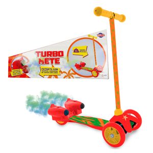 Patinete Infantil Toyng com 3 Rodas Lança Fumaça  - Laranja