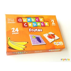 Quebra-cabeça Frutas Sopecca - 24 Peças