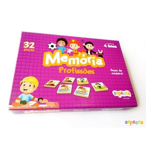 Jogo de Memória Profissões Sopecca - 32 Peças