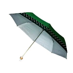 Sombrinha Mini Dupla Face UV Dois Pingos com Cabo de Madeira - Estampada