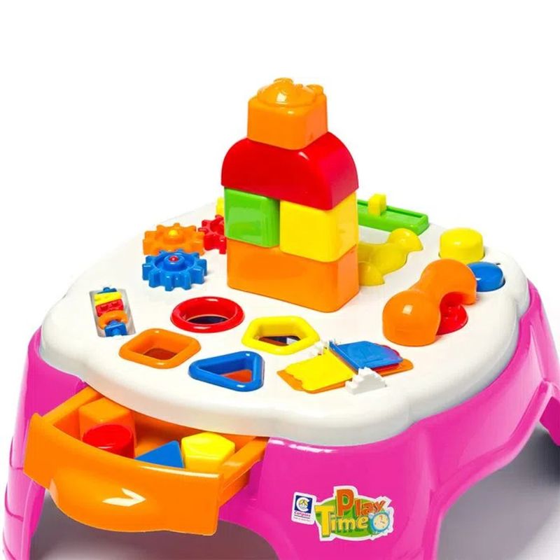 brinquedo-cotiplas-play-time-mesa-atividade-rosa