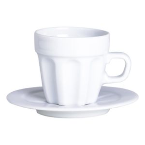 Xícara de Café Germer com Pires Pingada 80ml - Branco