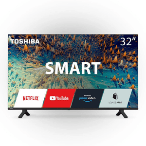 Smart Tv 32" DLed Toshiba HD Vida Bivolt com Receptor - TB007/RT007