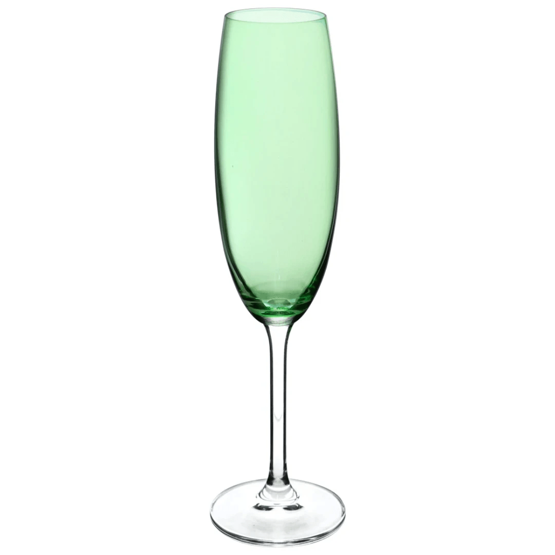 Taça para Champanhe Bohemia Gastro em Cristal Ecológico Verde Limão -  220ml