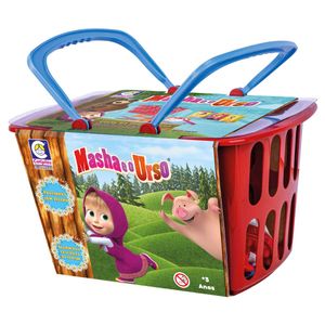 Cesta de Piquenique Cotiplás Masha e o Urso
