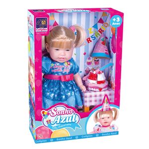 Boneca Cotiplás Sonho Azul Feliz Aniversário *SORTIDO*