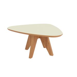 Mesa de Centro Orgânica Dalla Costa - Off White/Freijó