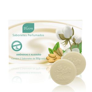 Estojo com 2 Sabonetes Bloom - Amêndoas e Algodão 90g