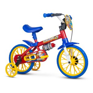 Bicicleta Infantil Nathor Fireman Aro 12 - Vermelho/Azul
