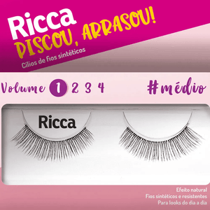 Cílios Postiços Volume 1 Médio 302 Ricca