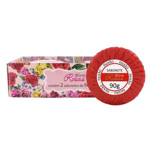 Estojo com 2 Sabonetes Bloom Rosas Aromática Paixão 90g Cada