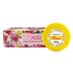 Estojo com 2 Sabonetes Bloom Rosas Ternura 90g Cada