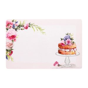 Serviço Americano Pvc Print Naked Cake Rosa