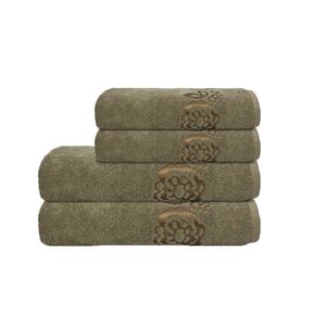 Toalha de Rosto 45x80 Camesa Charlotte- Marrom