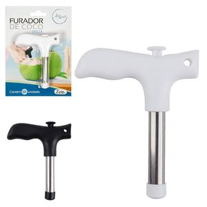 Furador de Coco Zein em Aço Inox - Sortido