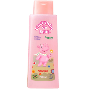 Colônia Cheirinho de Bebê Rosa 750ml