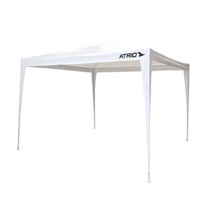 Tenda Gazebo Atrio em Aço e Polietileno 3,0 x 3,0 x 2,45 Metros Branco - ES362