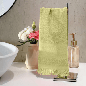Toalha de Lavabo Döhler para Bordar Capri II Verde Claro - 25 x 36cm