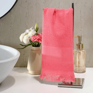 Toalha de Lavabo Döhler para Bordar Capri II Coral - 25 x 36cm