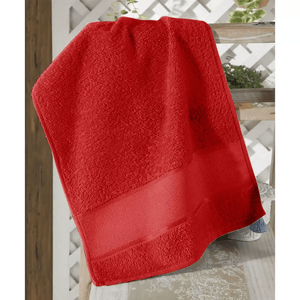 Toalha de Lavabo Döhler para Bordar Torino II 30 cm x 45 cm - Vermelho
