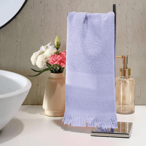 Toalha de Lavabo Döhler para Bordar Capri II Lilás - 25 x 36cm