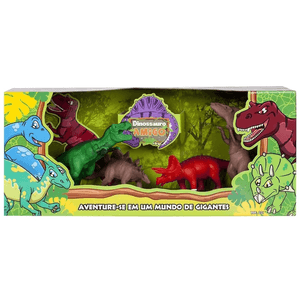 Dinossauro Amigo Com 4 Peças Super Toys Sortido