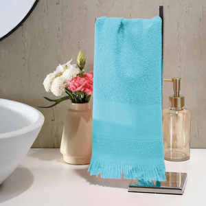 Toalha de Lavabo Döhler para Bordar Capri II Celeste - 25 x 36cm
