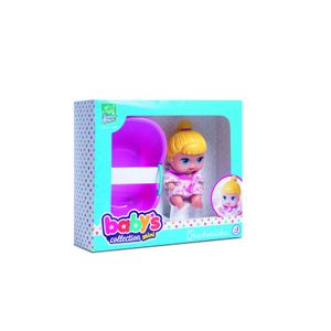 Boneca Babys Collection Mini Banheirinha Loira Super Toys