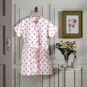 Roupão Adulto Feminino Döhler Fiore Formosa Velour Rosa - Tamanho GG