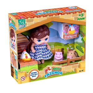 Boneca Mini Fazenda Super Toys