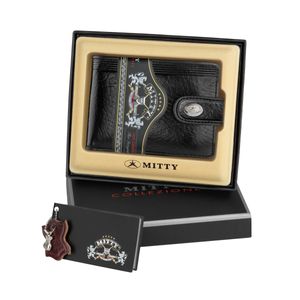 Carteira De Couro Mitty Preto