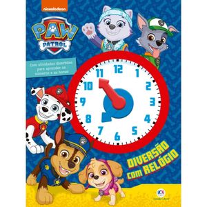 Livro Ciranda Cultural Patrulha Canina - Diversão com Relógio