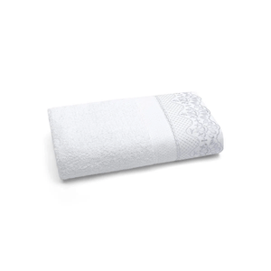 Toalha de Rosto Buettner 45cm X 70cm Melody Renda Gerusa - Branco