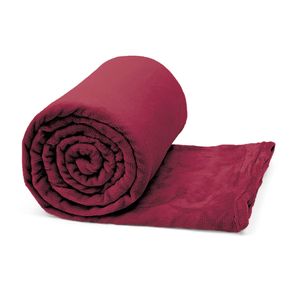 Manta Queen Buettner Microfibra Flannel Confort - Bordô