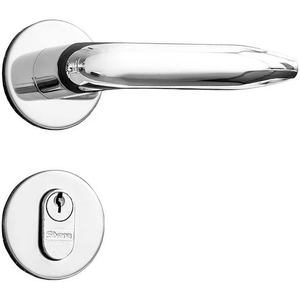Conjunto Fechadura Externa 1400 Verona Cromado - Silvana