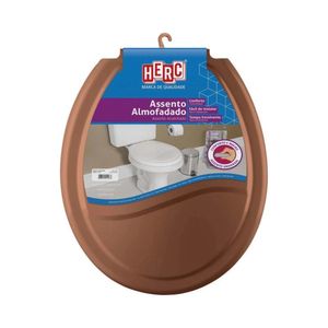 Assento Sanitário Herc Almofadado Prime - Ocre