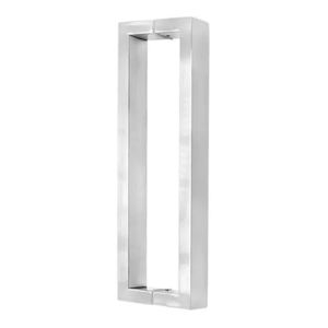 Puxador Porta Retangular 1000 mm Inox Escovado - Silvana
