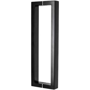 Puxador Porta Reto 800 mm Preto - Silvana