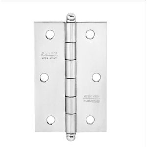 Dobradiça 880 Até 25 kg - 3"x 2,5" Cromada 3 Peças - Silvana