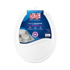 Assento Sanitário Herc Almofadado Prime - Branco