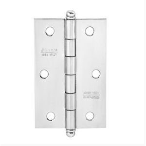 Dobradiça 880 Até 25kg - 3,5" Cromada 3 Peças - Silvana