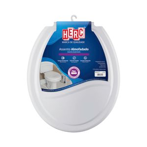 Assento Sanitário Herc Almofadado Prime - Cinza Claro