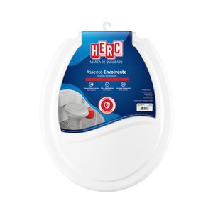 Assento Sanitário Envolvente Herc com Tampa - Branco