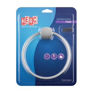 Toalheiro de Rosto Herc Tivoli - Branco Cromado