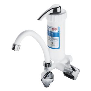 Purificador de Água para Parede Plus com Bica Móvel - Branco Cromado